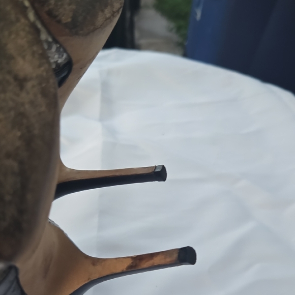 Jimmy Choo Black and Tan Heels - Picture 7 of 8